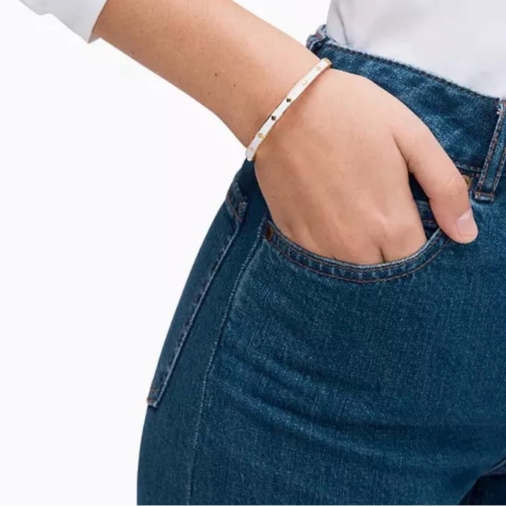 Kate Spade Spot The Spade Enamel Hinged Bracelet
